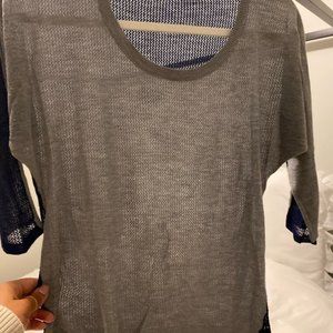 Bicolor sweater top